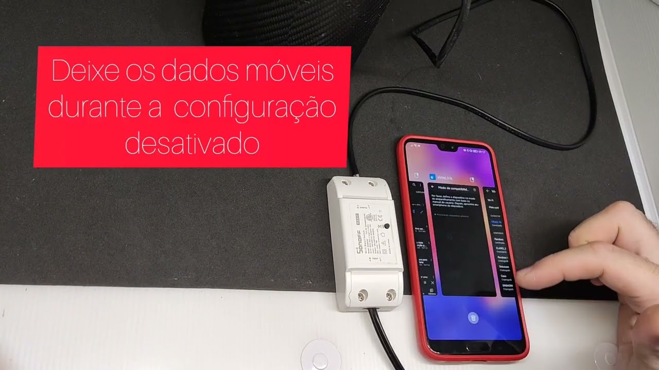 Configurando o sonoff pra mini aeroclonadora