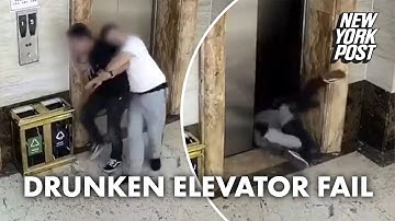 Elevator crash! Drunk duo survives falling down shaft | New York Post
