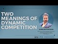 Two meanings of dynamic competition