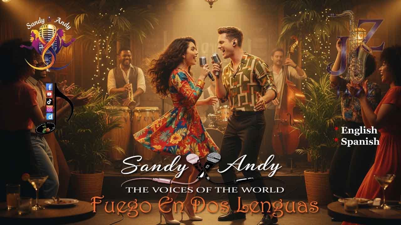 Sandy & Andy - Fuego En Dos Lenguas (Official Video) | Bilingual Mambo Jazz