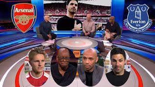 Arsenal vs Everton 21 Ian Wright & Thierry Henry Reaction | Mikel Arteta, Kai & Odegaard Interview