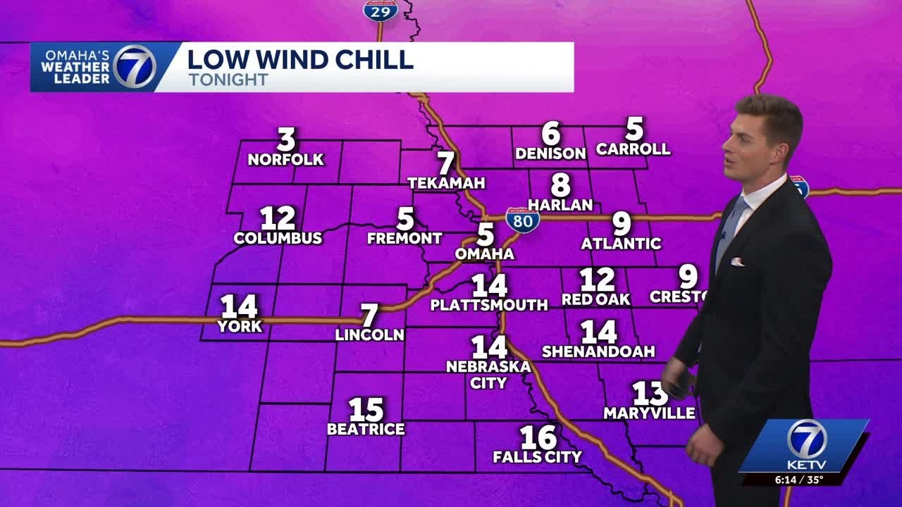Single digit wind chills Sunday morning, warmer by Tuesday - YouTube