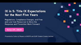 IX in 5: Title IX Expectations for the Next Five Years