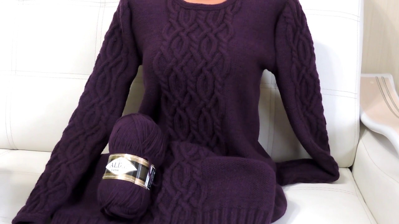 Зимние Платья Спицами Аранами На Пинтерест фото 18