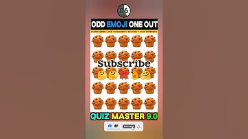 Find The ODD Emoji One Out Brain Test In This Challenge Quz Blitz #shorts #Viral #quizmaster9 #quiz