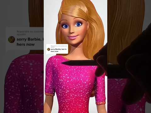 Barbie’s transformation #barbie #art #shorts