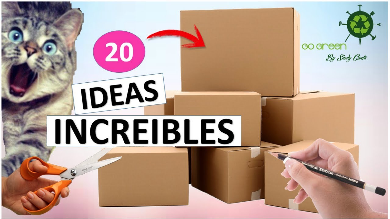 20 Manualidades Y RÁPIDAS con de (RECICLAJE) - YouTube