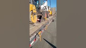 Slow down!  #tinytruck #construction #lowboy #truckdriver