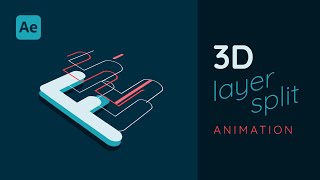 3D Text Split Layer Animation | After Effects Tutorial
