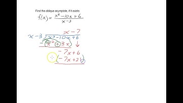Finding an Oblique Asymptote