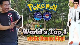 A DAY WITH THE WORLD'S NO. 1 POKEMON GO TRAINER IN DAVAO CITY, PHILIPPINES! PART 1