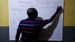 Derivation of FORMULA METHOD Equation in Quadratic Equation 