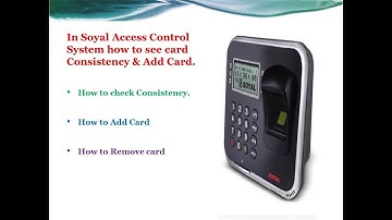 How to add card in Soyal Access Control System