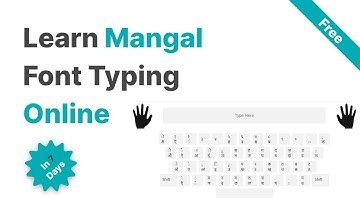 Learn Mangal font Hindi typing in free | Online