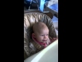 baby eats food for first time