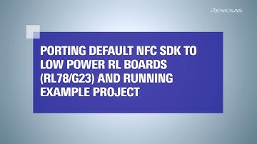 Running PTX105R SDK Example on RL78/G23-128p FPB