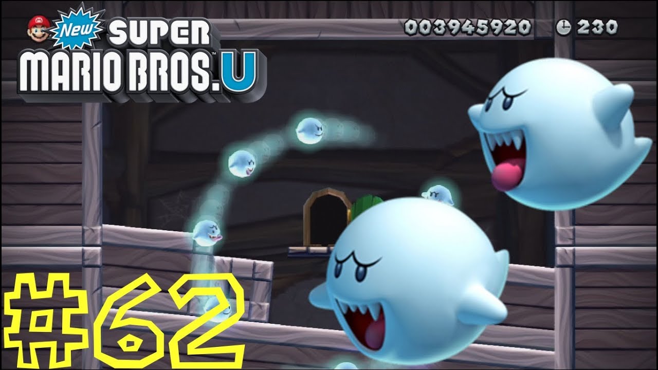 New Super Mario Bros. U -- Meringue Clouds-Ghost House: Spinning Spirit House