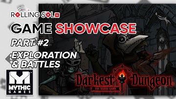 Darkest Dungeon: The Board Game | Solo Playthrough | How To Play | Exploration & Battles | Part #2