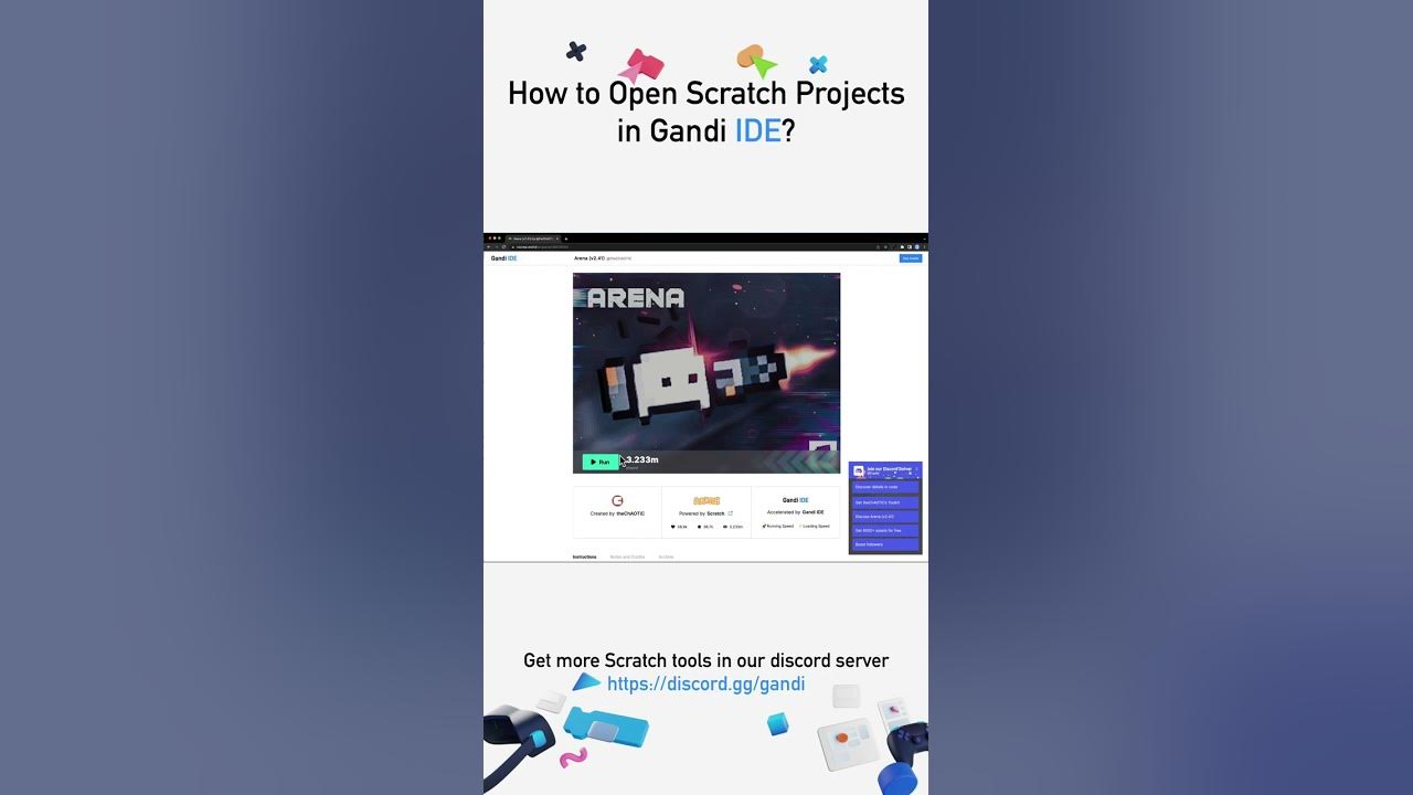 How to open scratch projects in gandi ide youtube