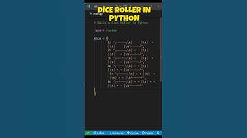 This Python Dice Roller Feels ALIVE 🎲 (With ASCII Art!) #coding #codingshorts  #python #programming