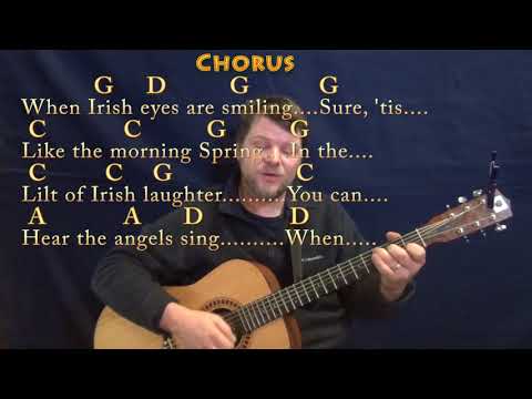 When Irish Eyes Are Smiling (Traditional) Guitar Cover Lesson in G with Chords/Lyrics - Munson