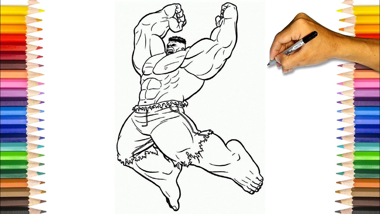 Download HULK The Strongest Avengers Coloring Pages | Hulk Smash Coloring Pages - YouTube