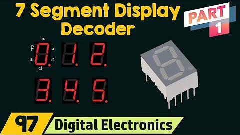 Seven Segment Display Decoder - YouTube