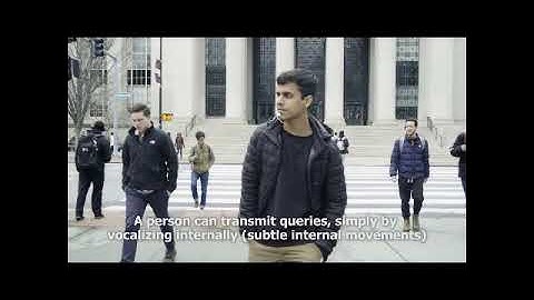 Alter Ego Device▪️He can read the words that a person says to himself  The device reads neuromuscula