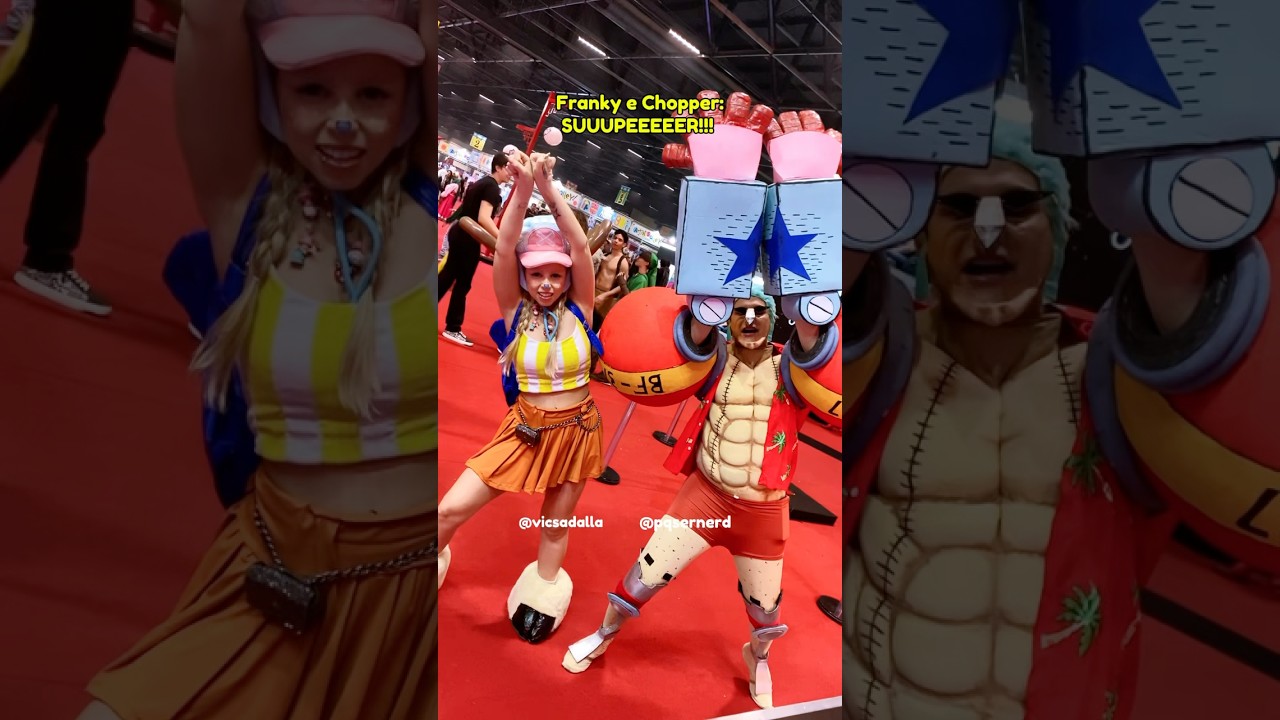 Franky e Chopper #onepiece #onepiececosplay #chopper #franky #choppercosplay #frankycosplay
