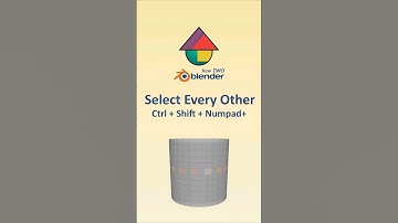 Select Every Other - Ctrl + Shift + Numpad+ #blender #tutorial #beginner #b3d #shorts