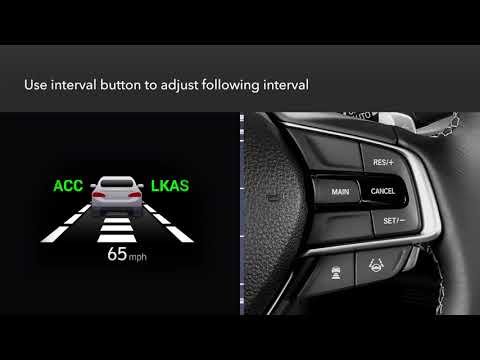 Vídeo: O Honda Accord tem controle de cruzeiro adaptativo?