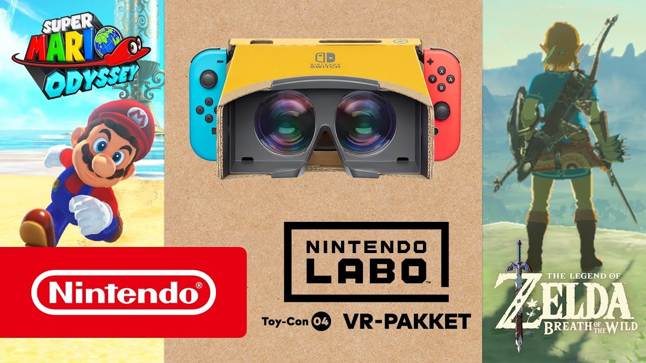 Funktionsfejl Næb tillykke Nintendo Announces Super Mario Odyssey and Zelda BOTW Labo VR Mode; Free  Update Releases April 26