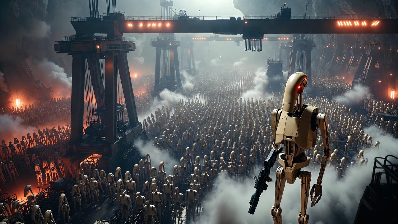 Inside the Secret Factory Building the B1 Battle Droid Army (Full Process)