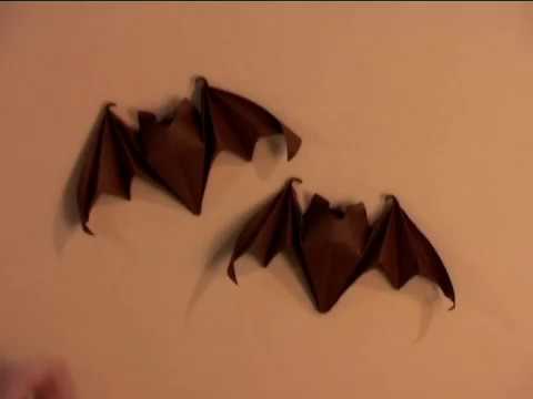 Origami How To - Bat - YouTube