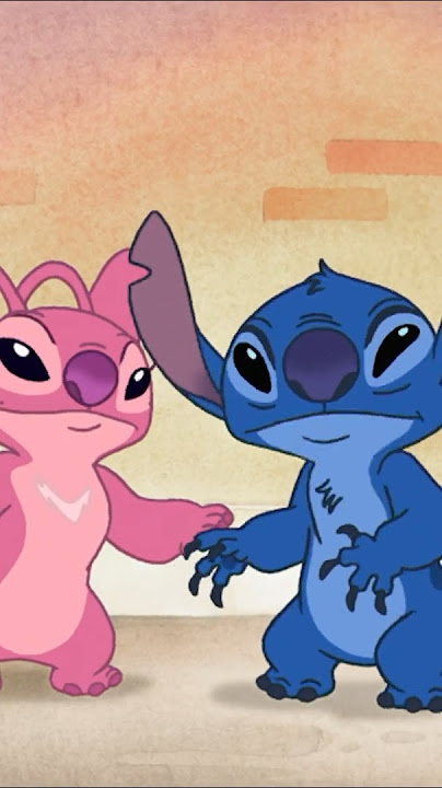Stitch Meets Angel 💙🩷 LiloAndStitchTheSeries DisneyChannelAnimation