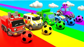 Finger Family   Bingo Song - №1 Soccer ball shaped wheels - Baby Nursery Rhymes & Kids Songs