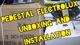 Pedestal electrolux Washing Machine or dryer : unboxing and installation