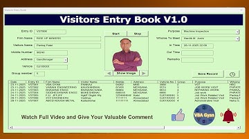 Visitors EntryBook in Excel VBA