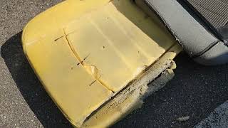 Replacing seat bottom pad and cover Dodge Ram 1500 2012 truck and many others