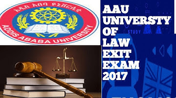 Law Exit Exam Question and Answer  2017 Part one AAU
