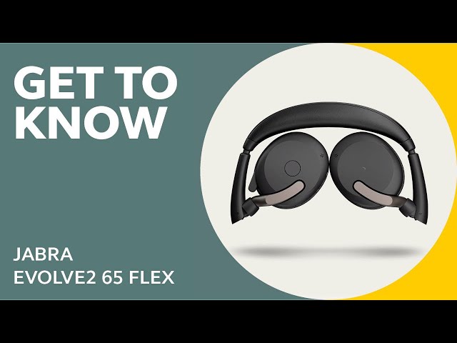 Jabra Evolve2 65 Flex | Flexible fold-and-go design with Hybrid Active Noise Cancelling