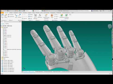 Robot Hand Design - Finger Abduction/Adduction Linkage
