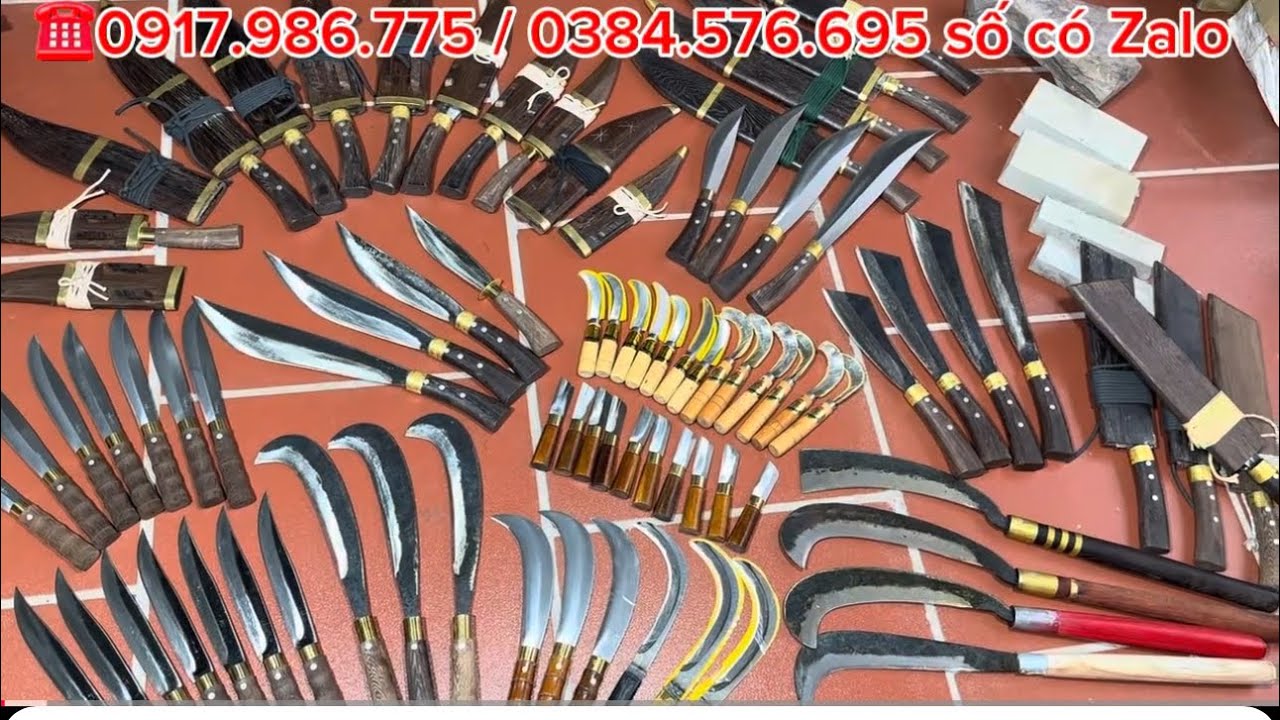 💥DAO RỰA (QUẮM) ,DAO NHÀ BẾP ,DAO CHẶT ,DAO THÁI MỚI NHẤT TẠI LÒ RÈN ...