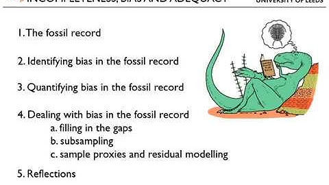 Sampling Bias in the Fossil Record Workshop: Part 1