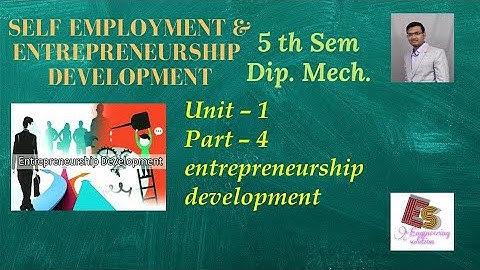 SEED Unit - 1 Part - 4  Entrepreneurship Development By P. N. Chhaniyara