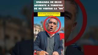 EMBAJADA DE EE.UU ADVIERTE NO VISITAR SANTIAGO DE CHILE POR SU PELIGROSIDAD EN 10 BARRIOS 😱 #shorts