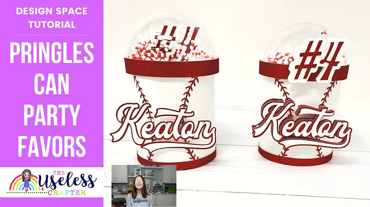 Baseball Themed Pringles Can Party Favors | Turning Red Party Favor | The Useless Crafter