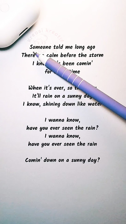 Have You Ever Seen The Rain – A Timeless Question in Song 🌧️🎶