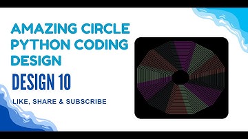 Design 10: Create a Cool Circle Pattern in Python Turtle | Relaxing Code Art 🎨