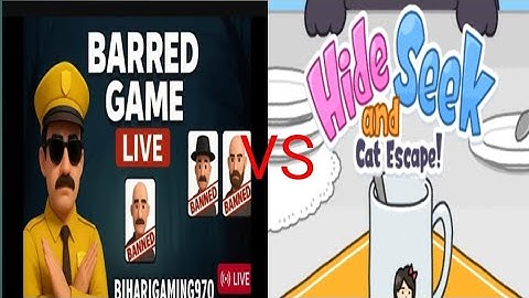 Hide and Seek Cat escape And  Barred Game #livegaming #shortfeed #viral #gameplay